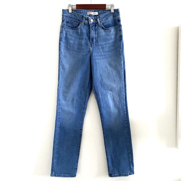 Levi Strauss Signature Shaping High Rise Straight Jeans - Picture 2 of 16